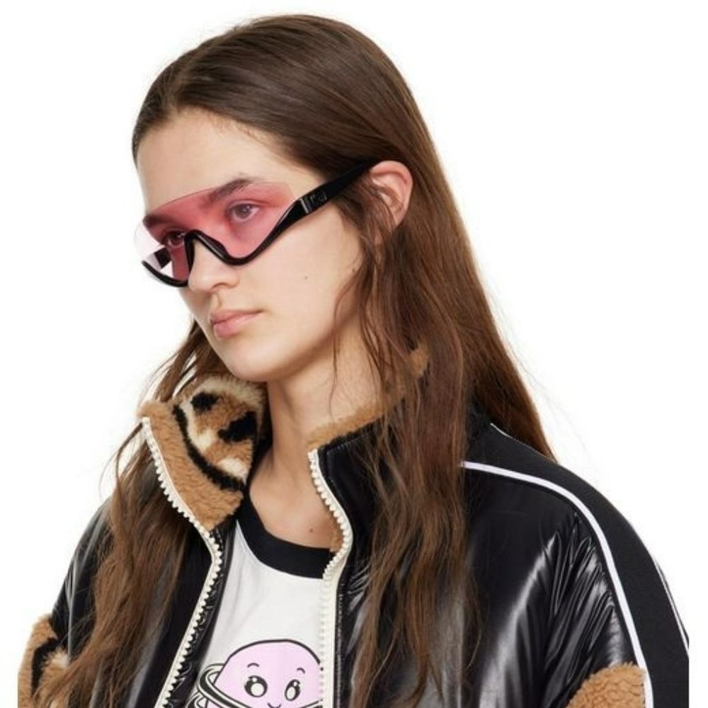 Gucci Women Sunglasses Black Pink Shield Mask GG1650S 002 BRAND NEW - Picture 12 of 12